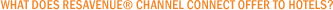 What does ResAvenue&reg; Channel Connect offer to hotels?